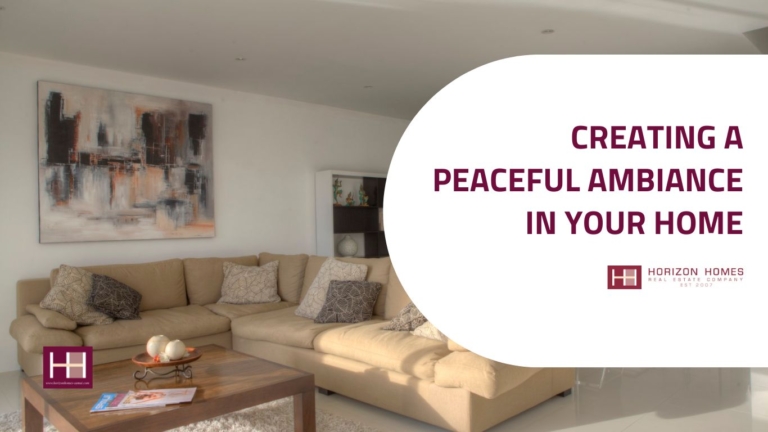 Creating a peaceful ambiance in your home