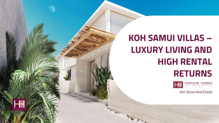 Koh Samui Villas – Luxury Living and High Rental Returns