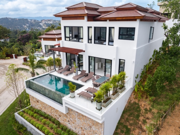 3 bedroom sea view villa, koh samui