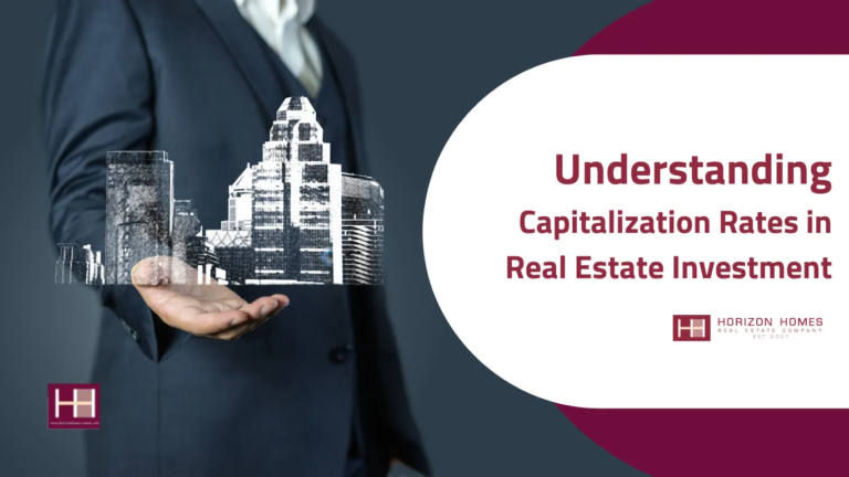 A business professional holding a holographic cityscape, representing the concept of capitalization rates in real estate investment.